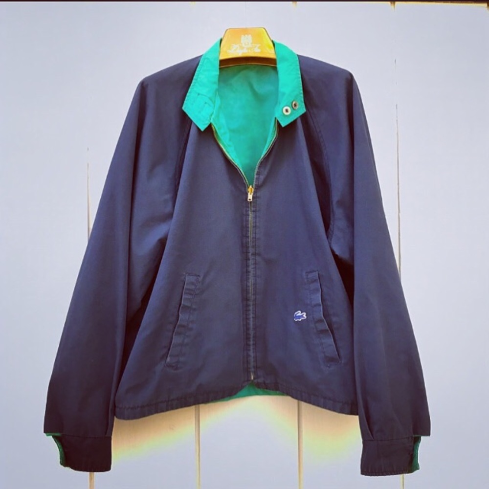 VTG Rare Izod Lacoste Reversible Harrington Jacket